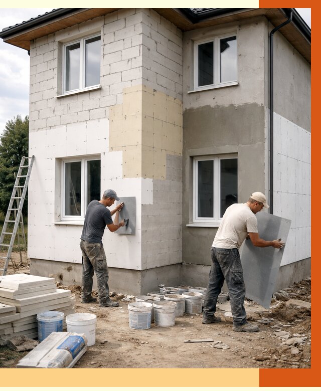 Утепление дома из газобетона в Елизове от 4254 руб./м² — заказать у ТепломастерЛзв